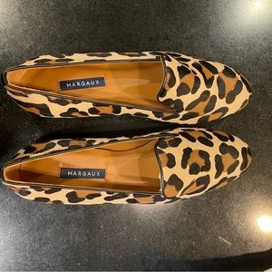 BRAND NEW NEVER WORN Margaux loafers- Haircalf Animal Print